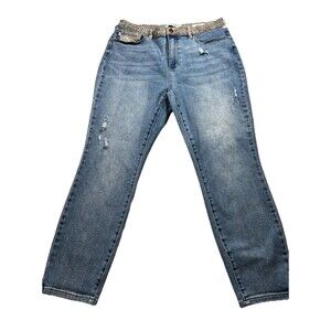 Judy Blue JB88380 Slim Fit Women’s Size 15/32 Cheetah Denim Jeans